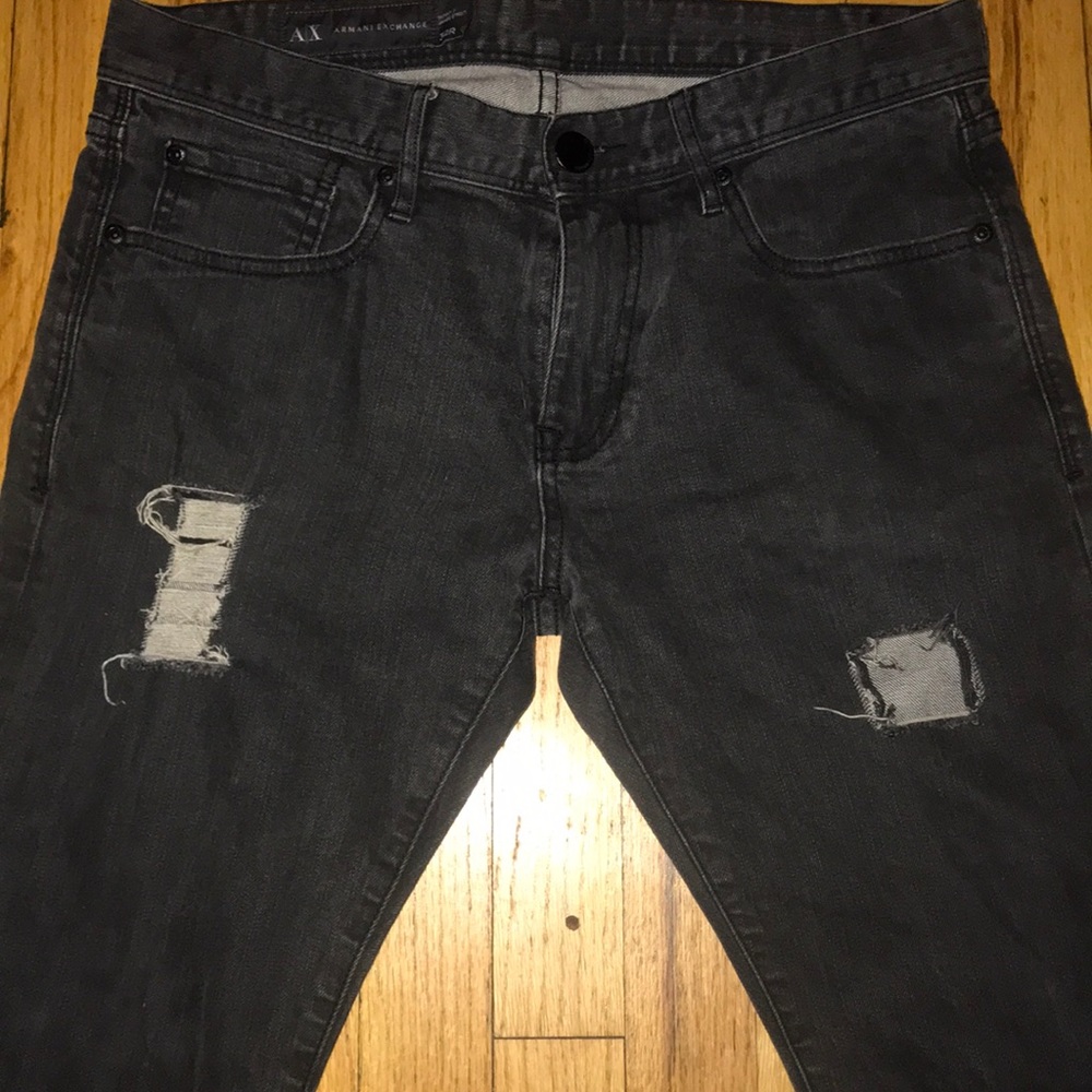 Armani Exchange black grayish jeans